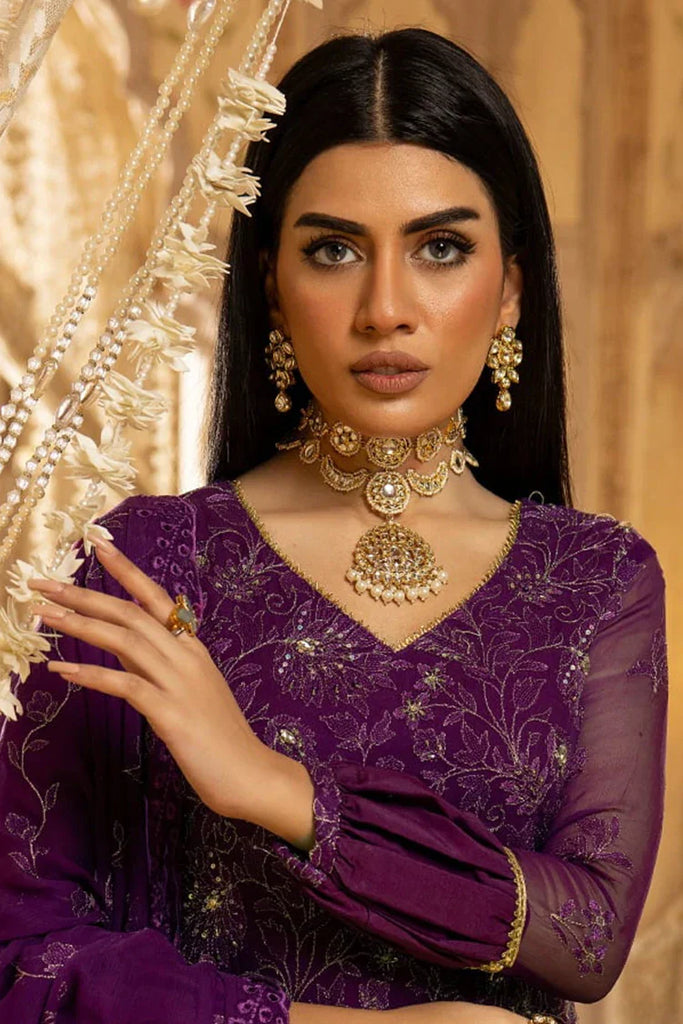 Kleren - Naqsh Unstitched Luxury Chiffon Collection - N-15