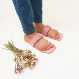 Aloha Ruffle Slides (Pink)