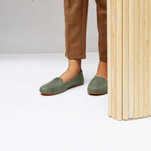 Load image into Gallery viewer, Olive Green Loafers