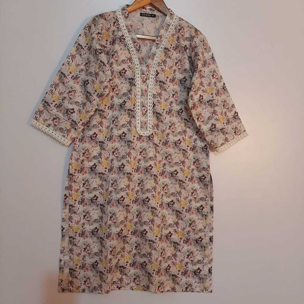 Printed Lawn Kurti - ZK240