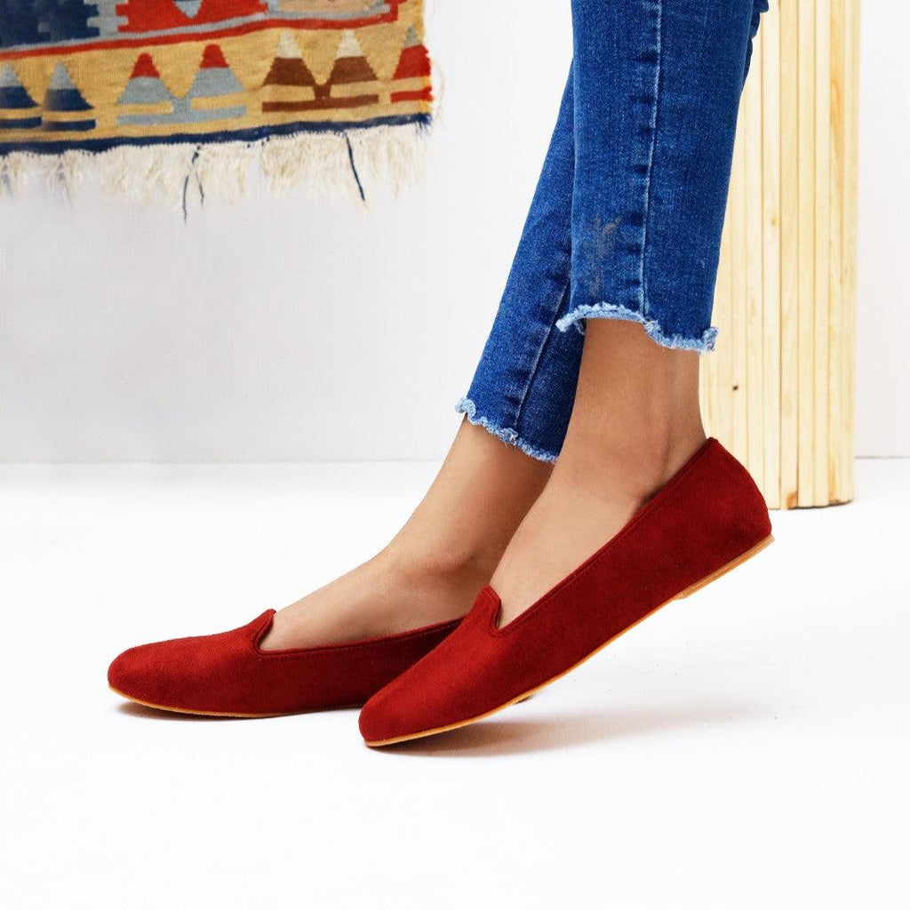 Ruby Red Loafers