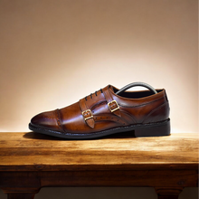 Load image into Gallery viewer, ER S 107 The Two Towers Monk Leather Shoes For Men